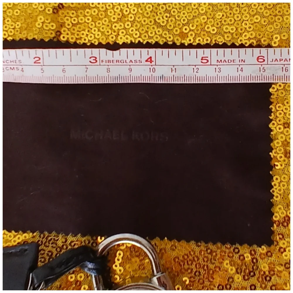Michael Kors Black and Silver Key Holder And A Clothe Cleaner